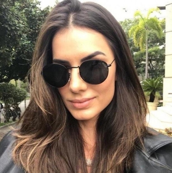 LIKE NEW RayBan Round Metal RB3447 Black Lens Ray ban Sunglasses - Picture 15 of 15